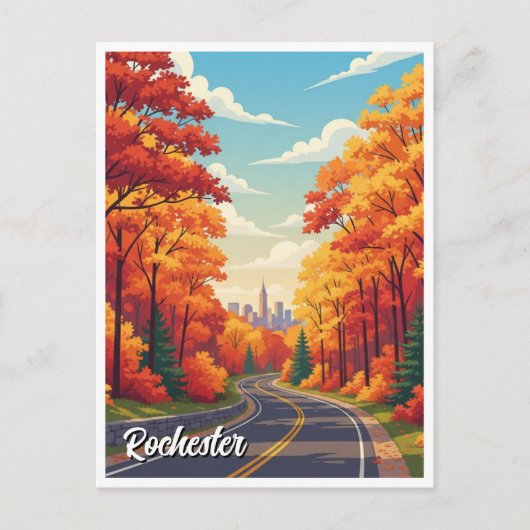 Rochester New York Travel Briefkaart (Voorkant)
