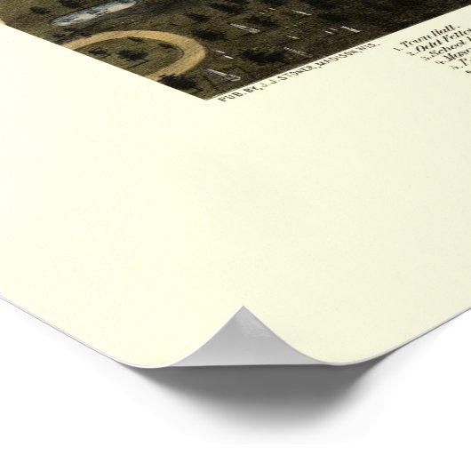 Rochester, NH Panoramic Map - 1877 Poster (Hoek)