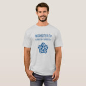 Rochester NY Bloem City T-shirt (licht) (Voorkant volledig)