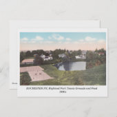 Rochester NY, Highland Park Uitzicht  briefkaart (Voorkant / Achterkant)