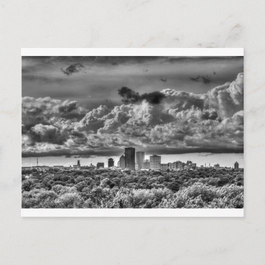 Rochester NY Skyline Briefkaart (Voorkant)