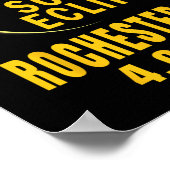Rochester Ny Solar Eclipse 2024 Totaal Solar Eclip Poster (Hoek)