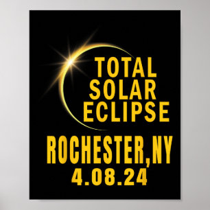 Rochester Ny Solar Eclipse 2024 Totaal Solar Eclip Poster
