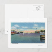 Rochester Port en NY Naval Militia Briefkaart (Voorkant / Achterkant)