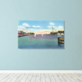 Rochester Port en NY Naval Militia Canvas Afdruk (Insitu (Houten vloer))