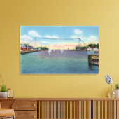 Rochester Port en NY Naval Militia Canvas Afdruk (Insitu (Woonkamer))