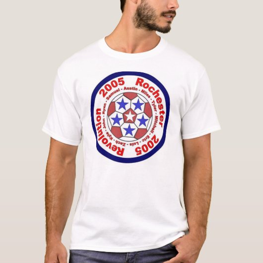 Rochester Revolution Soccer Flag T-shirt (Voorkant)