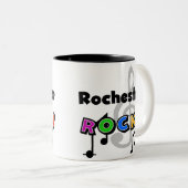 Rochester Rocks Tweekleurige Koffiemok (Voorkant rechts)