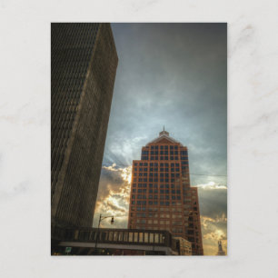 Rochester Skyline in HDR. Briefkaart