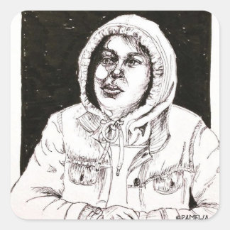 Rociooo Vierkante Sticker