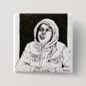 ROCIOOOO VIERKANTE BUTTON 5,1 CM (Voorkant)