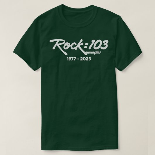 Rock 103 is een dode T-shirt (Design voorkant)