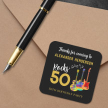 Rock 50e Verjaardagsfeest Bedankt Persoonlijk