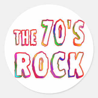 Rock 70 ronde sticker