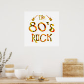 Rock 80 poster (Keuken)