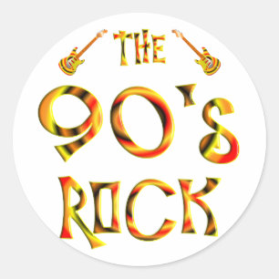 Rock 90 ronde sticker