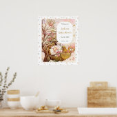 Rock A Bye Baby Nursery Rhyme Baby shower Welkom Poster (Keuken)