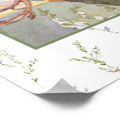 Rock A Bye Baby Nursery Rhyme Baby shower Welkom Poster (Hoek)