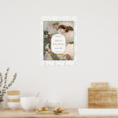 Rock A Bye Baby Nursery Rhyme Baby shower Welkom Poster (Keuken)