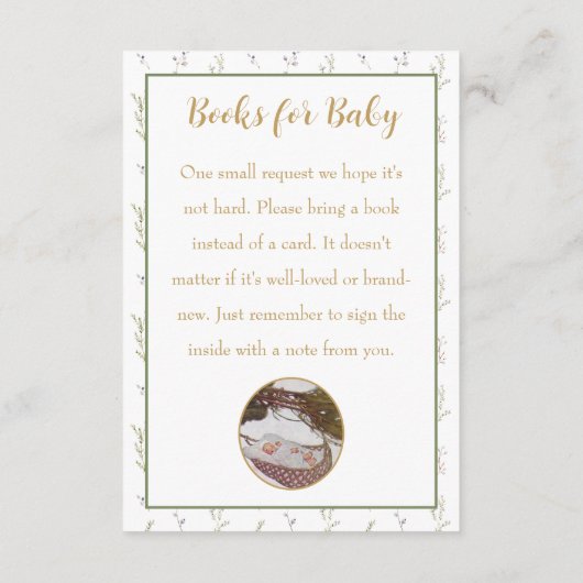 Rock A Bye Baby Nursery Rhyme Book Request Informatiekaartje (Achterkant)