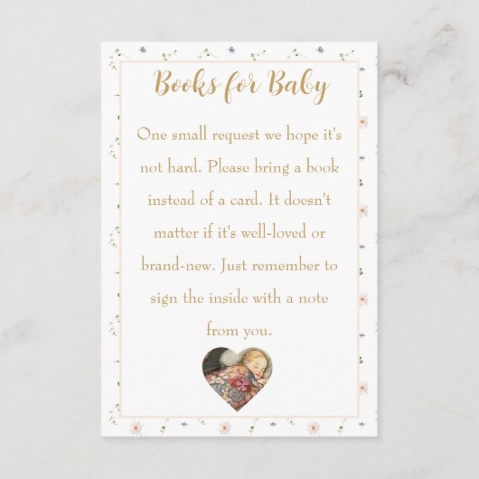 Rock A Bye Baby Nursery Rhyme Book Request Informatiekaartje (Achterkant)