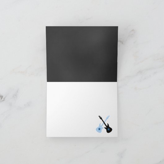 Rock a bye Baby Rock Star Bedankt kaarten (Binnen)