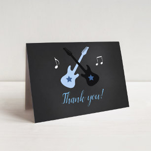 Rock a bye Baby Rock Star Dankkaartjes Bedankkaart