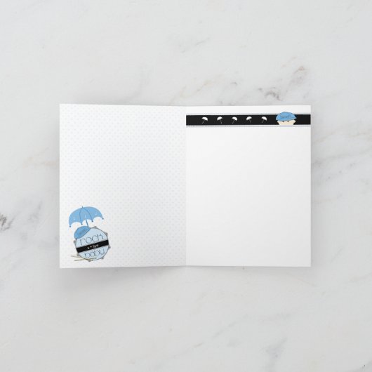 Rock a Bye Baby shower Bedankt (Binnen)