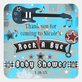 Rock A Bye Baby Shower Feest Favor Stickers