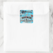 Rock A Bye Baby shower Party Favor Stickers (Tas)