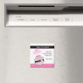 Rock a Bye Baby shower Save the Date Magnet (Insitu (Vaatwasser))