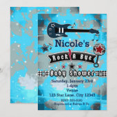 Rock A Bye Baby Shower Ster Uitnodigingen (Voorkant / Achterkant)