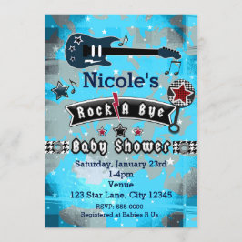 Rock A Bye Baby Shower Ster Uitnodigingen