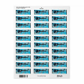 Rock A Bye Baby shower Uitnodiging Adresetiketten Etiket (Full Sheet)