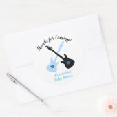 Rock a bye Rockstar Baby Shower Favor Stickers (Envelop)