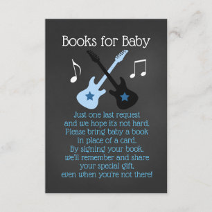Rock a Bye Rockstar Boeken voor Baby Informatiekaartje