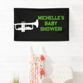 Rock a Dag Rock Star Guitar Baby shower Banner (Insitu)