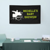 Rock a Dag Rock Star Guitar Baby shower Banner (Beurs)