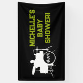 Rock a Dag Rock Star Guitar Baby shower Banner (Verticaal)