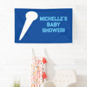 Rock a Dag Rock Star Guitar Baby shower Banner (Insitu)