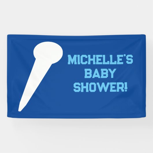 Rock a Dag Rock Star Guitar Baby shower Banner (Horizontaal)