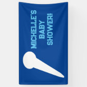 Rock a Dag Rock Star Guitar Baby shower Banner (Verticaal)
