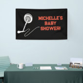 Rock a Dag Rock Star Guitar Baby shower Banner (Beurs)