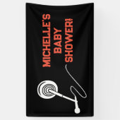 Rock a Dag Rock Star Guitar Baby shower Banner (Verticaal)