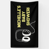 Rock a Dag Rock Star Guitar Baby shower Banner (Verticaal)