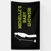 Rock a Dag Rock Star Guitar Baby shower Banner (Verticaal)