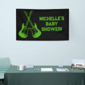 Rock a Dag Rock Star Guitar Baby shower Banner (Beurs)