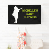 Rock a Dag Rock Star Guitar Baby shower Banner (Insitu)