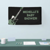 Rock a Dag Rock Star Guitar Baby shower Banner (Beurs)