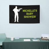 Rock a Dag Rock Star Guitar Baby shower Banner (Beurs)